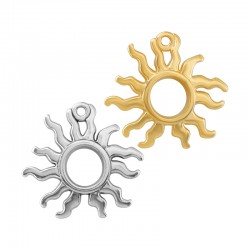Pendentif Soleil en Zamak 25 x 26 mm