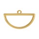 Zamak Pendant Hemicycle 30x15mm