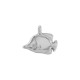 Zamak Charm Fish  14x11mm