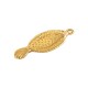Colgante de zamak con forma de pez 14 x 33 mm