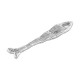 Pendentif en Zamak Poisson 8 x 42 mm