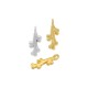 Zamak Charm Coral 7x13mm/2.08mm Ø1.4mm