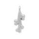 Zamak Charm Coral 7x13mm/2.08mm Ø1.4mm