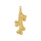 Colgante de Zamak con forma de Coral 7 x 13 mm/2,08 mm Ø1,4 mm