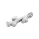 Breloque Corail en Zamak 7 x 13 mm/2,08 mm Ø 1,4 mm