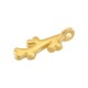 Breloque Corail en Zamak 7 x 13 mm/2,08 mm Ø 1,4 mm