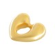 Colgante de Zamak con forma de Corazón 29 x 25 mm/1 mm Ø1,4 mm