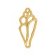 Zamak Pendant Shell 14x30mm/2mm