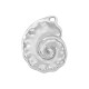Zamak Pendant Shell 24x30mm/4mm Ø2.3mm