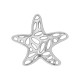 Colgante de Zamak con forma de Estrella de Mar 46 x 43 mm/4 mm