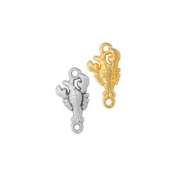 Conector de Zamak con cierre de langosta 13 x 9 mm/2,4 mm