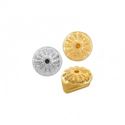 Curseur en Zamak en forme d'Oursin 7 mm/2 mm Ø 5,2 x 2,2 mm