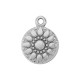 Zamak Charm Round with Sun 11mm/1.4mm Ø1.3mm