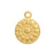 Charm Rond en Zamak avec Soleil 11 mm/1.4 mm Ø1.3 mm