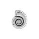 Charm Concha de Zamak 13 x 15 mm/3 mm Ø 2,2 mm