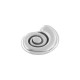 Zamak Charm Shell 13x15mm/3mm Ø2.2mm