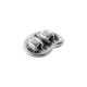 Zamak Charm Shell 13x15mm/3mm Ø2.2mm