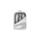 Colgante de zamak en forma de lata de pescado 16 x 22 mm/3,36 mm Ø2,3 x 1,7 mm