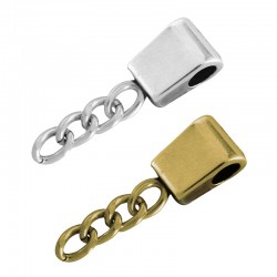 Zamak Slider for Key Ring 9x11mm & Chain 18x6mm
