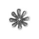 Boucle D'Oreille Fleur en Zamak 14 mm