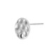 Boucle D'Oreille Ronde Martelée en Zamak avec trou 10 mm