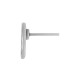 Boucle D'Oreille Ronde Martelée en Zamak avec trou 10 mm