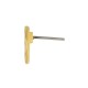 Zamak Earring Round Hammered with Hole 10mm