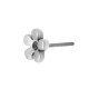 Μεταλλικό Ζάμακ Χυτό Σκουλαρίκι Λουλούδι 6mm