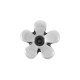 Boucle D'Oreille Fleur en Zamak 6 mm