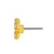 Boucle D'Oreille Fleur en Zamak 6 mm