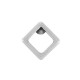 Zamak Earring Rhombus 8mm