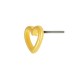 Zamak Earring Heart 8mm