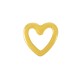 Zamak Earring Heart 8mm