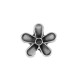 Zamak Earring Flower 9mm