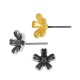 Boucle D'Oreille en Zamak Fleur 8 mm