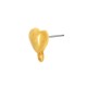 Zamak Earring Heart with Loop 10mm