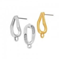 Pendiente de Metal Zamak Irregular 9x18mm
