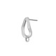 Zamak Earring Irregular 9x18mm