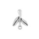 Zamak Earring Branch with Leaves & Loop 13x16mm