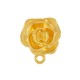Zamak Earring Rose with Loop 16mm