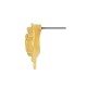 Zamak Earring Rose with Loop 16mm