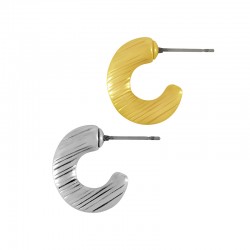 Boucle D'Oreille Demi-Cercle en Zamak 15 x 17 mm