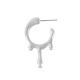 Boucle D'Oreille en Zamak avec Goutte 20 x 34 mm