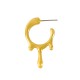 Zamak Earring Hoop with Teardrop 20x34mm
