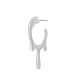 Orecchino a Cerchio in Zama con Goccia 20X34 mm