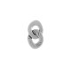 Orecchino Zamak con Catena ad Anello 14X25 mm