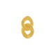 Zamak Earring Ring Chain 14x25mm