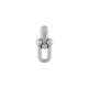Zamak Earring Oval Chain 10x23mm