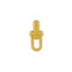 Zamak Earring Oval Chain 10x23mm