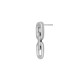 Boucles D'Oreilles Rectangulaires en Zamak avec Chaîne 11 x 30 mm